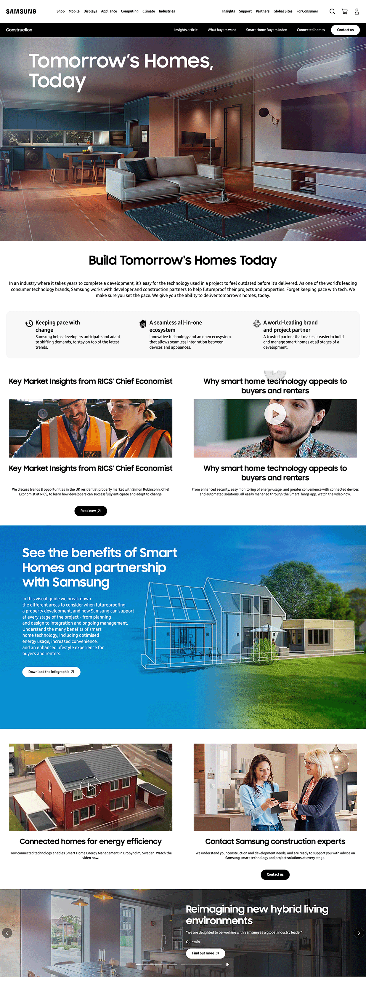 High Fidelity Samsung B2B Page